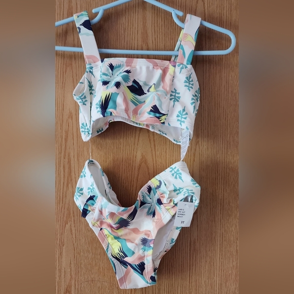 Tropical Print Bikini Set - Picture 1 of 4